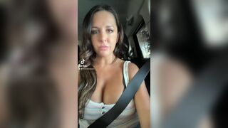 Flashing Big Tits at the car wash! #1