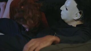 Michael Myers fucking the babysitter's throat #1