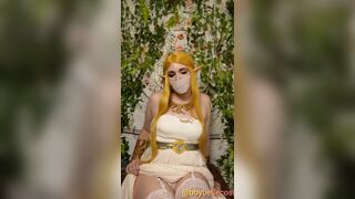 BOTW Princess Zelda tease, twerk and cum by BbyBelleCos